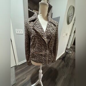 Fun Women’s Leopard Print Blazer New without tags-Size Med